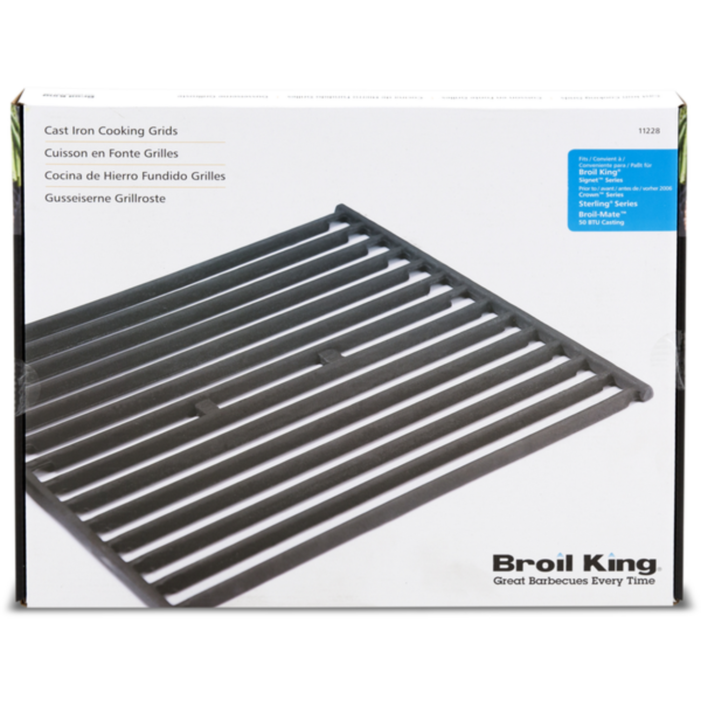 Broil King Cooking Grid - Signet- Cast Iron - 2 Pieces 11228