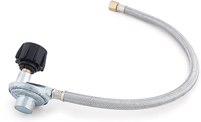 Broil King 68012 Stainless Steel QCC1 Replacement Hose & Regulator, 21"